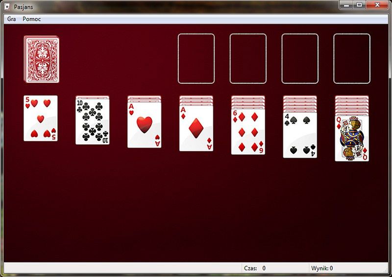 Pasjans na Windows 7