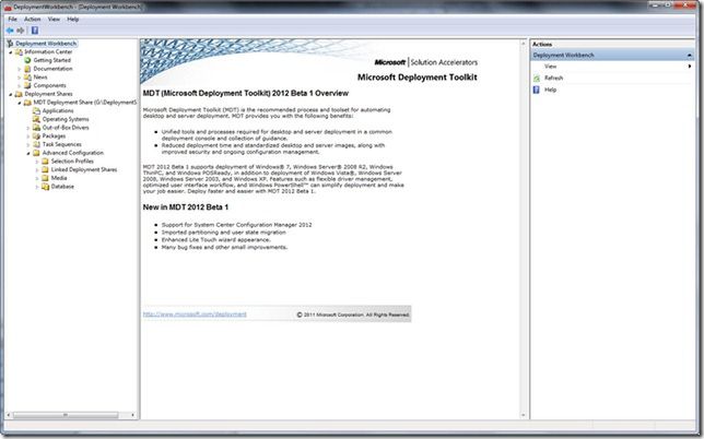 Microsoft Deployment Tool (MDT) 2012 U2