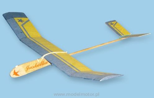 Model szybowca Jaskółka (z modelmotor)