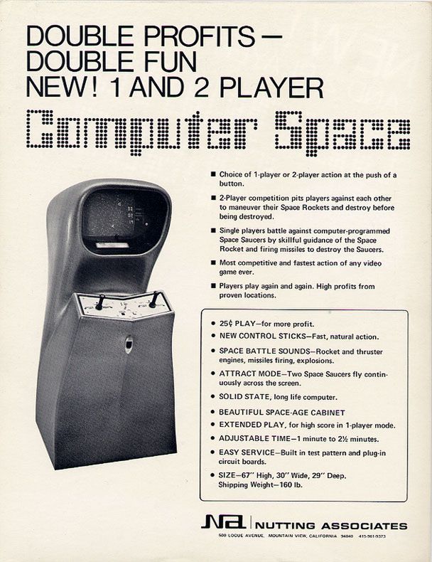 Computer Space w wersji dla dwóch graczy.