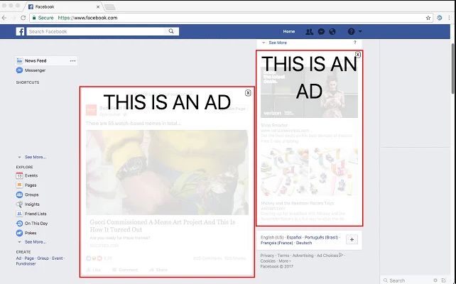 Wykrywanie reklam na Facebooku metodami percepcyjnymi