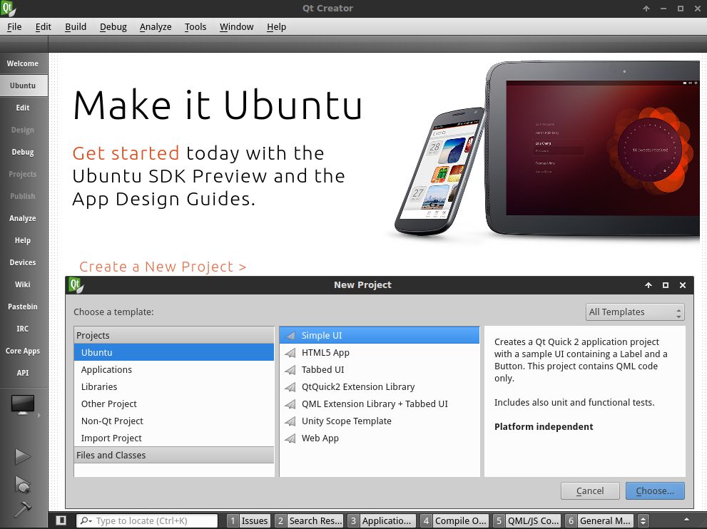 Ubuntu SDK IDE