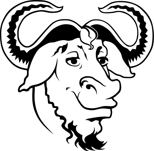 Heckert — symbol projektu GNU. Jak łatwo zauważyć logo GNU jest to stylizowana antropomorficzna głowa antylopy gnu.