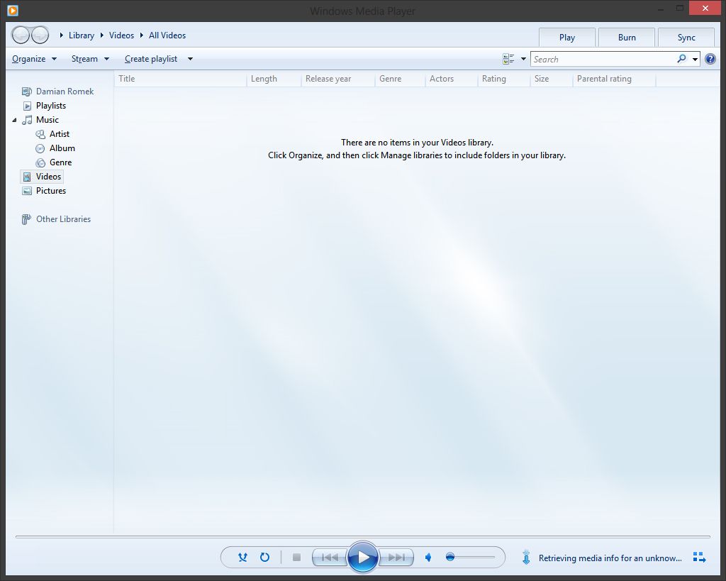 Windows Media Player 12.09