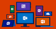 Office 365 z panelem powiadomień i zintegrowanym Skype dla firm