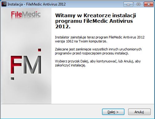 FileMedic Antivirus 2012 - minirecenzja