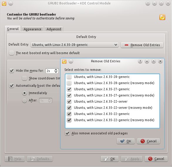 GRUB2 Bootloader Editor - edytor GRUB2 dla KDE