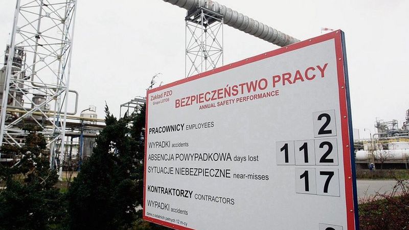 Podczas rozbudowy Lotos stale monitoruje wypadki. O tym nie został powiadomiony