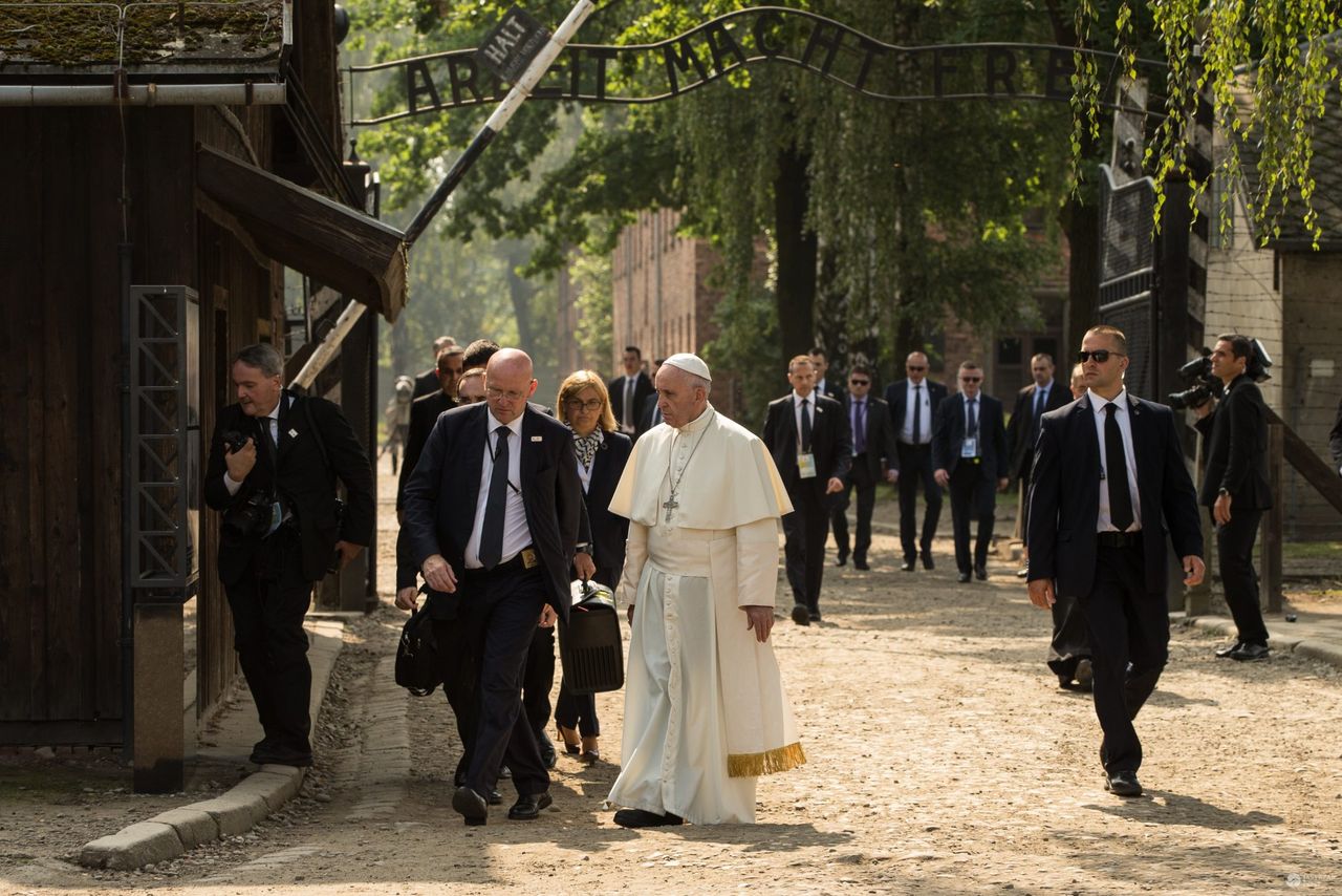 Papież Franciszek w Auschwitz-Birkenau