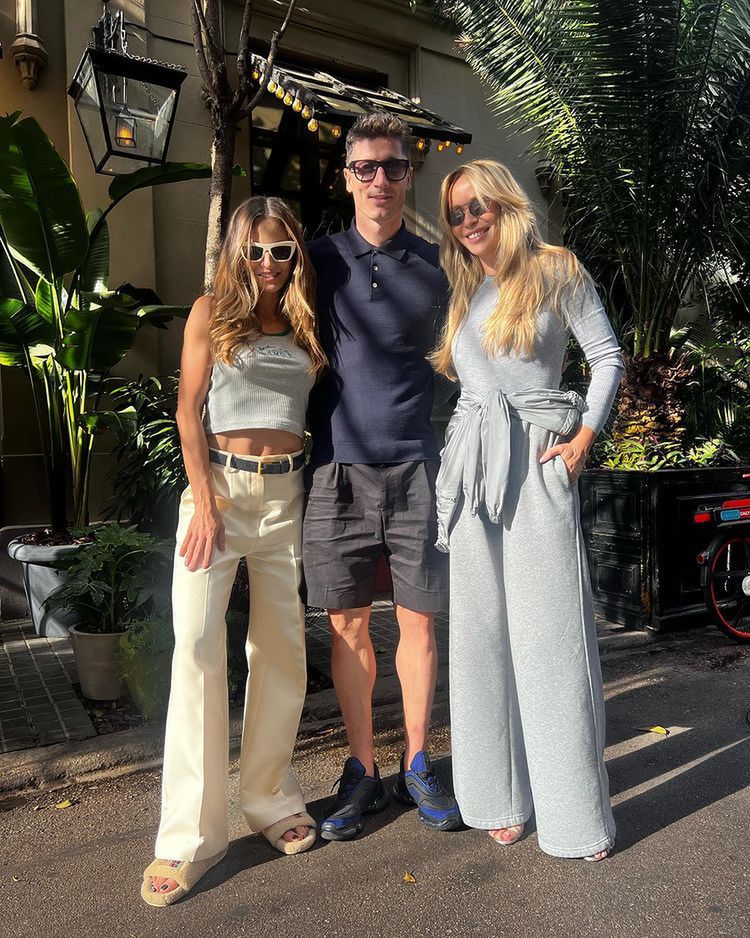 Robert Lewandowski, Joanna Przetakiewicz i Anna Lewandowska