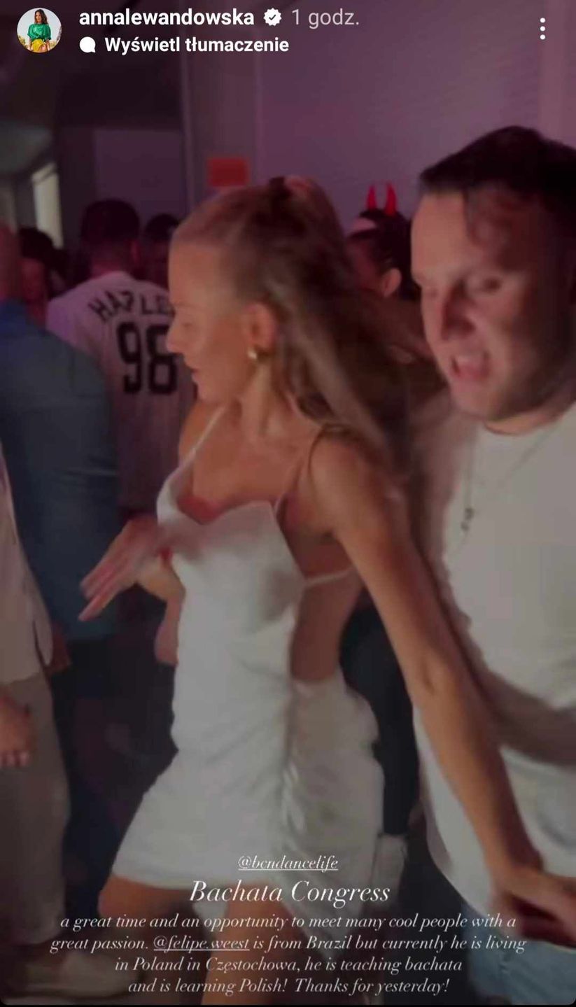 Anna Lewandowska tańczy bachatę