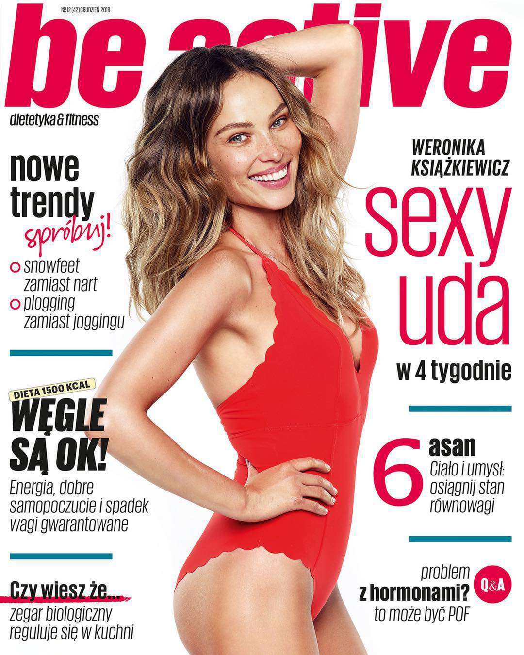 Weronika Książkiewicz na okładce Be Active