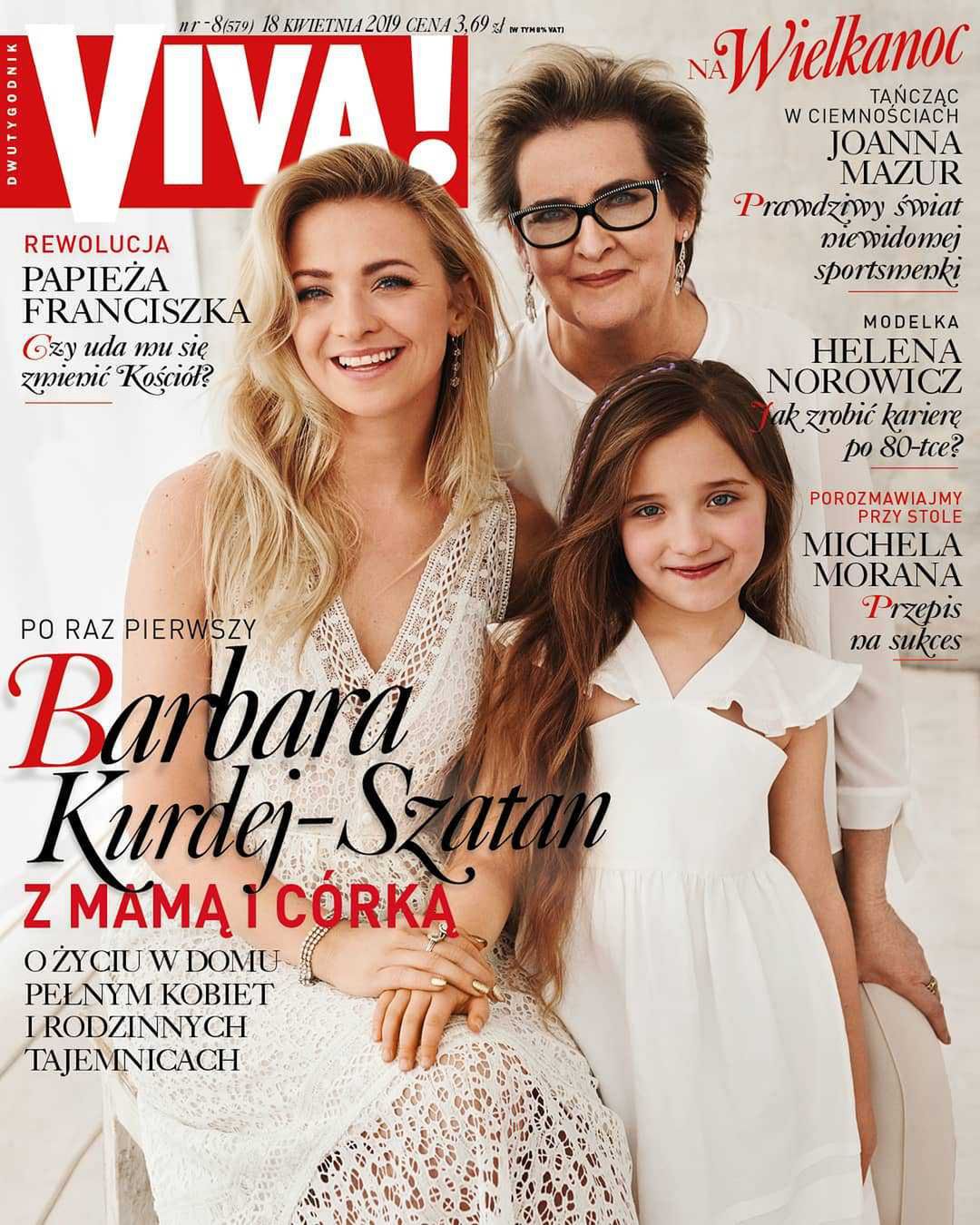 Barbara Kurdej-Szatan z matka i córką na okładce świątecznej VIVA!