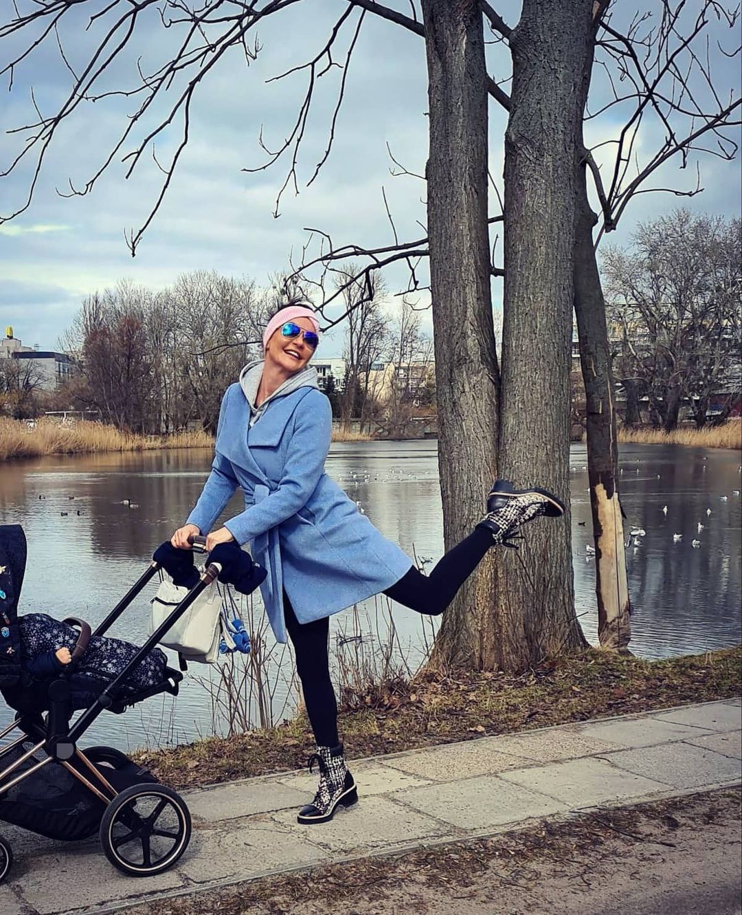 Agnieszka Radwańska z synkiem