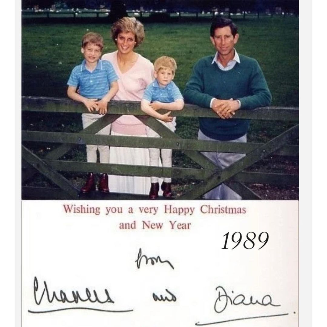 Książę Karol i księżna Diana z synami 1989 r.