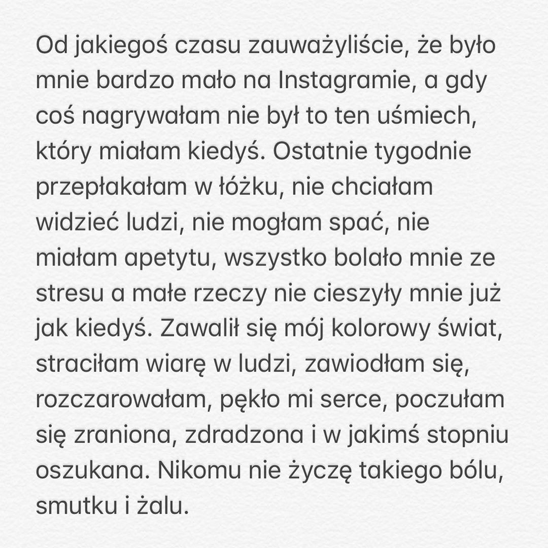 Madzia Wójcik komentuje rozstanie z Olehem