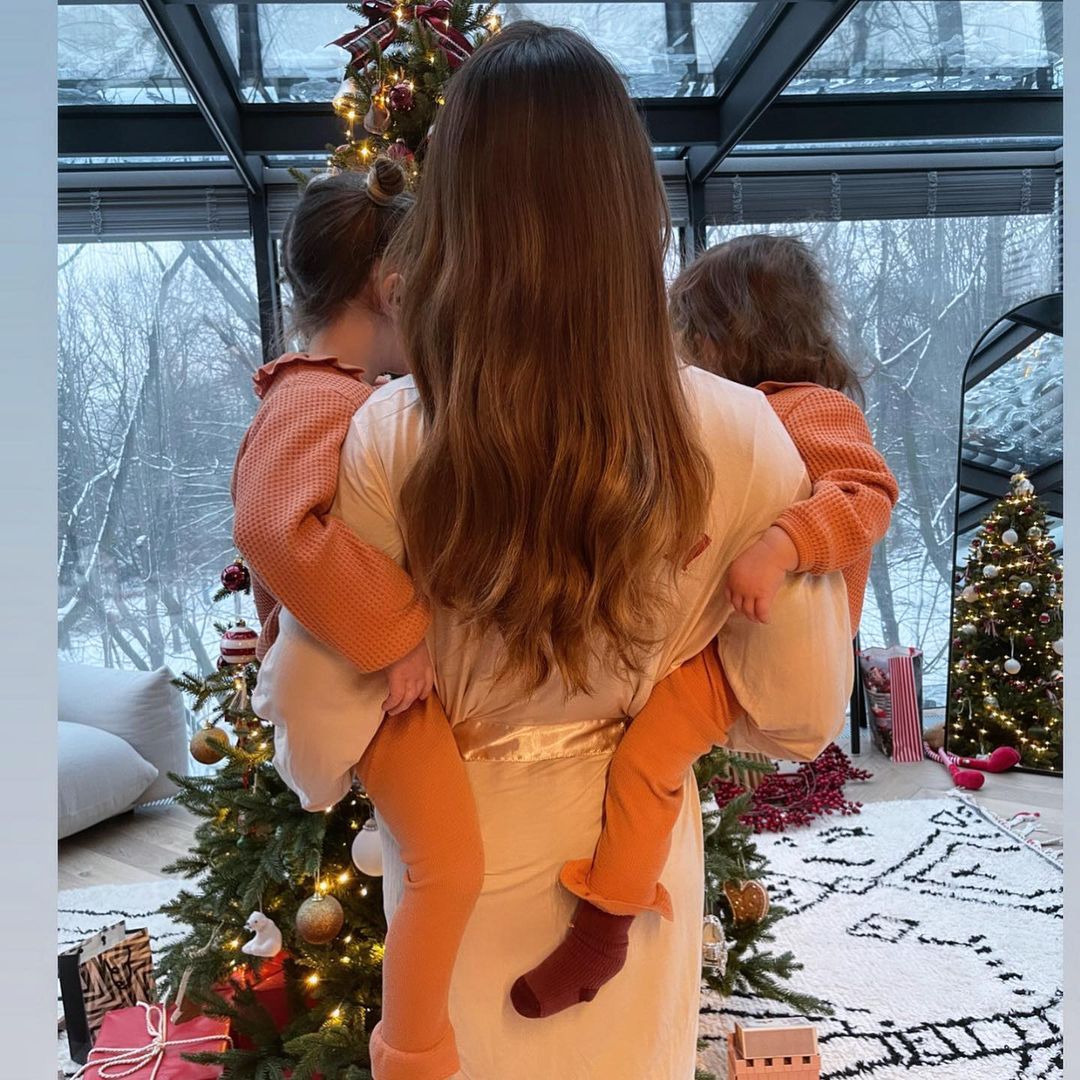 Anna Lewandowska z córkami – święta 2021