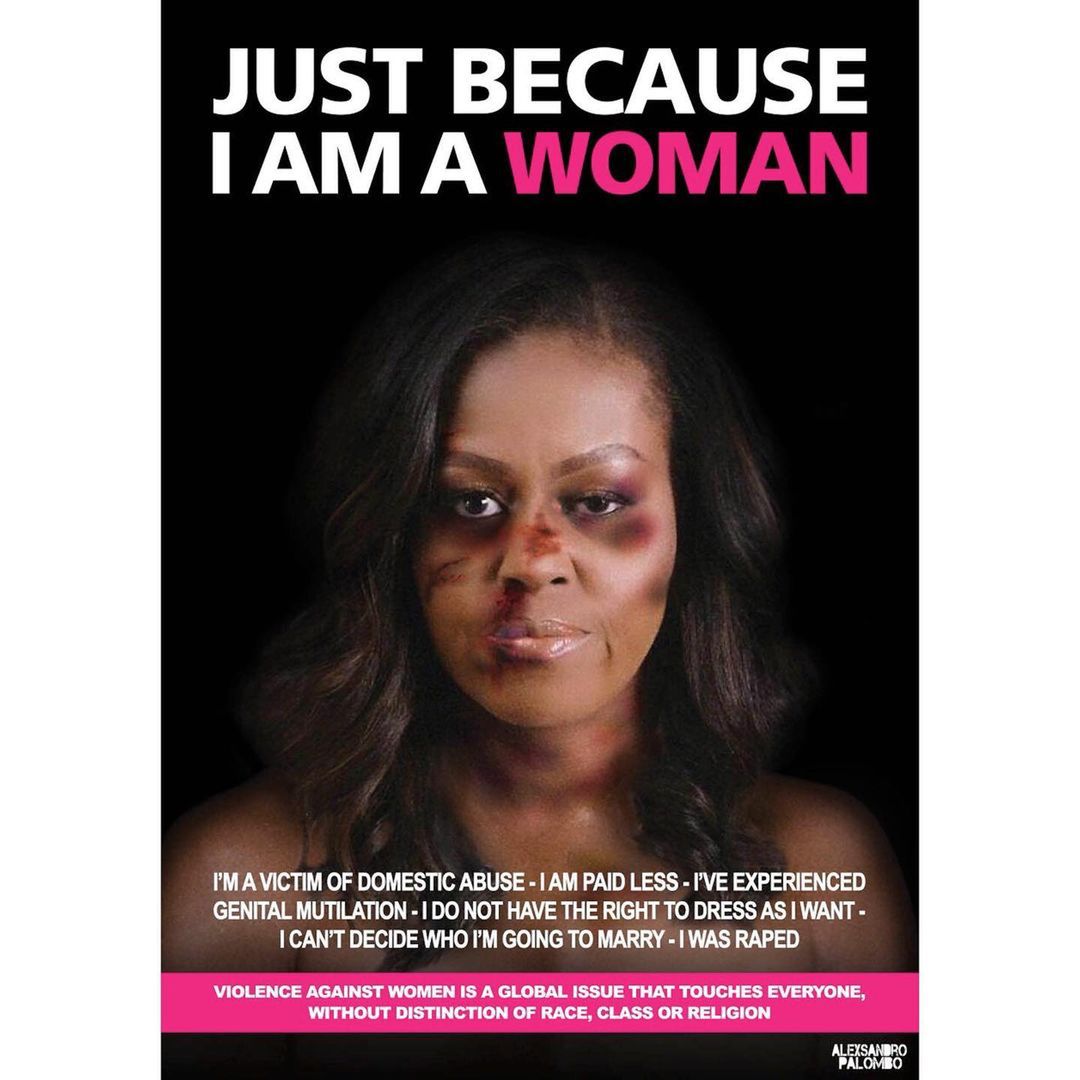 Michelle Obama - zdjęcie opublikowane przez Dominikę Kulczyk w Międzynarodowy Dzień Eliminacji Przemocy Wobec Kobiet