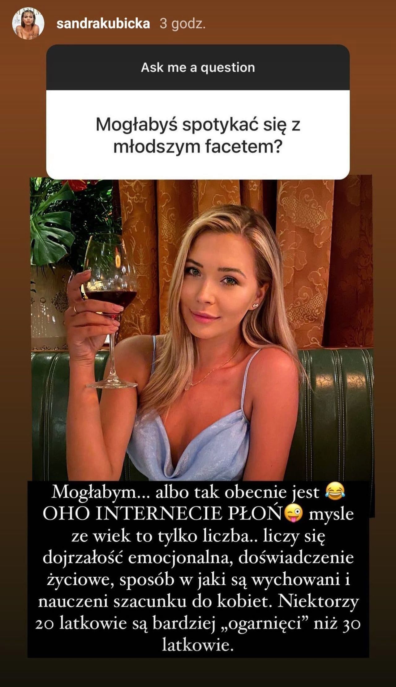 Sandra Kubicka spotyka się z młodszym mężczyzną