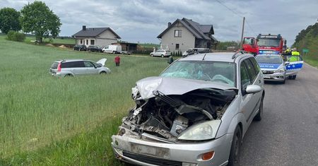 Dwie osoby poszkodowane po wypadku na drodze 191