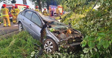 Tragiczny wypadek pod Ryńskiem cztery nastolatki w szpitalu