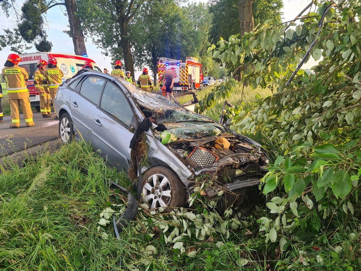 Tragiczny wypadek pod Ryńskiem cztery nastolatki w szpitalu