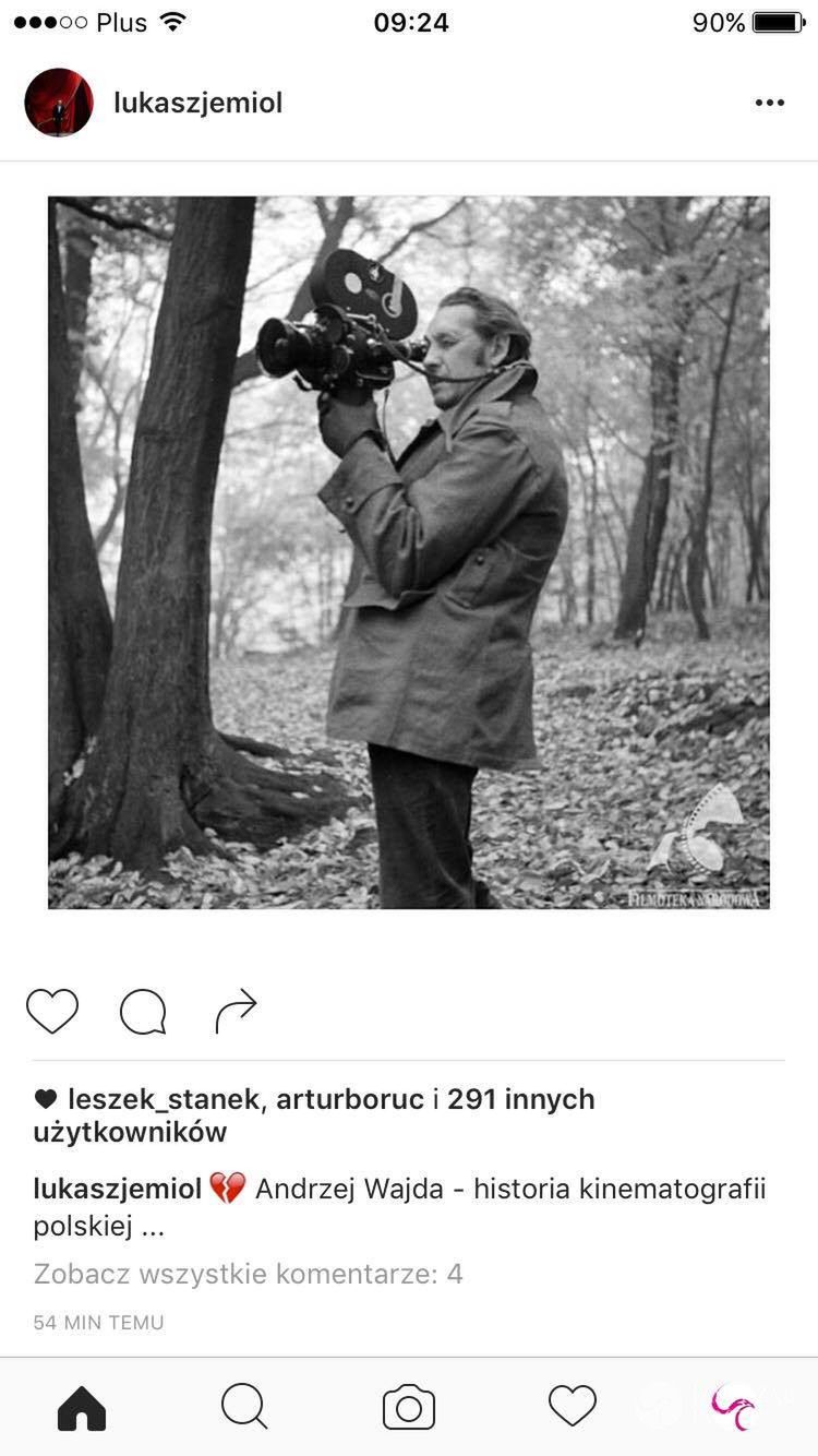 Łukasz Jemioł żegna Andrzeja Wajdę
