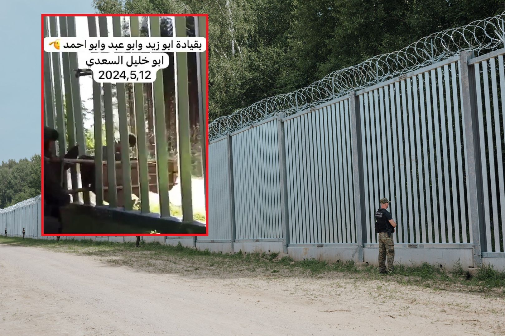 Tak migranci pokonali zaporę na granicy z Białorusią. Straż Graniczna komentuje