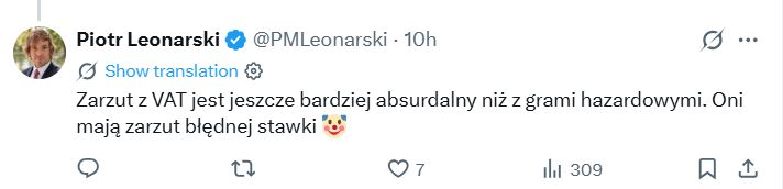 Post Piotra Leonarskiego