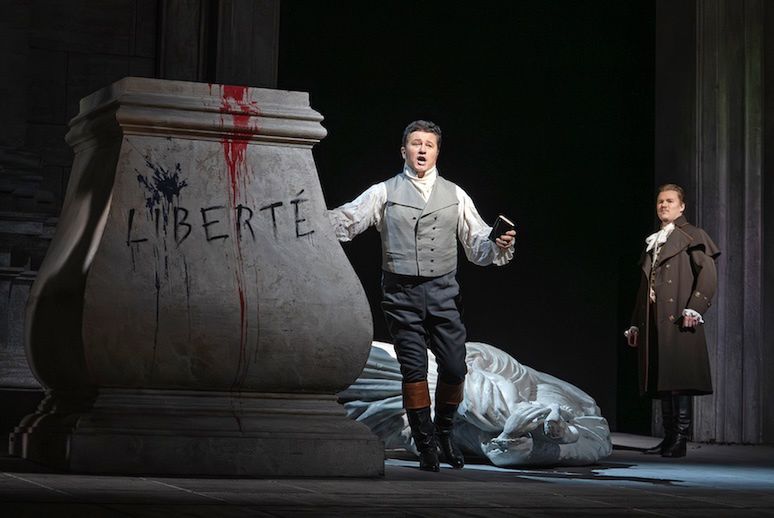 Piotr Beczała (Andrea Chénier) © Karen Almond / Met Opera