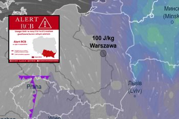 Ostrzeżenia przed burzami w Polsce: Alerty RCB dla pięciu województw