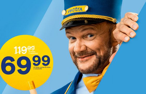 Cezary Pazura konduktorem w reklamach Vectry (wideo)