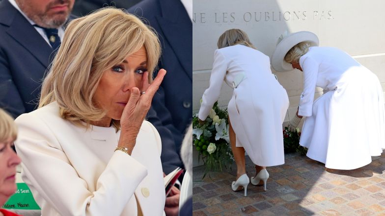 Brigitte Macron złamała protokół! Oto jak zachowała się względem królowej Camilli (WIDEO)