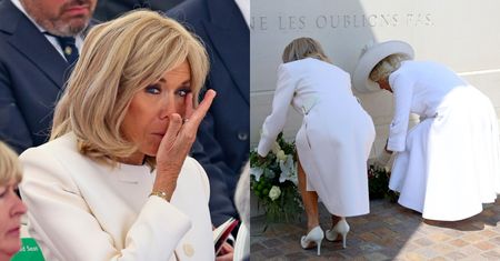 Brigitte Macron złamała protokół! Oto jak zachowała się względem królowej Camilli (WIDEO)