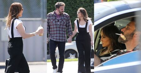 ZARĘCZENI Jennifer Lopez i Ben Affleck nieśpiesznie przechadzają się ulicami Los Angeles, trzymając się za ręce (ZDJĘCIA)