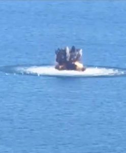 Zniszczenie tajemniczego rosyjskiego drona. Pokazano nagranie