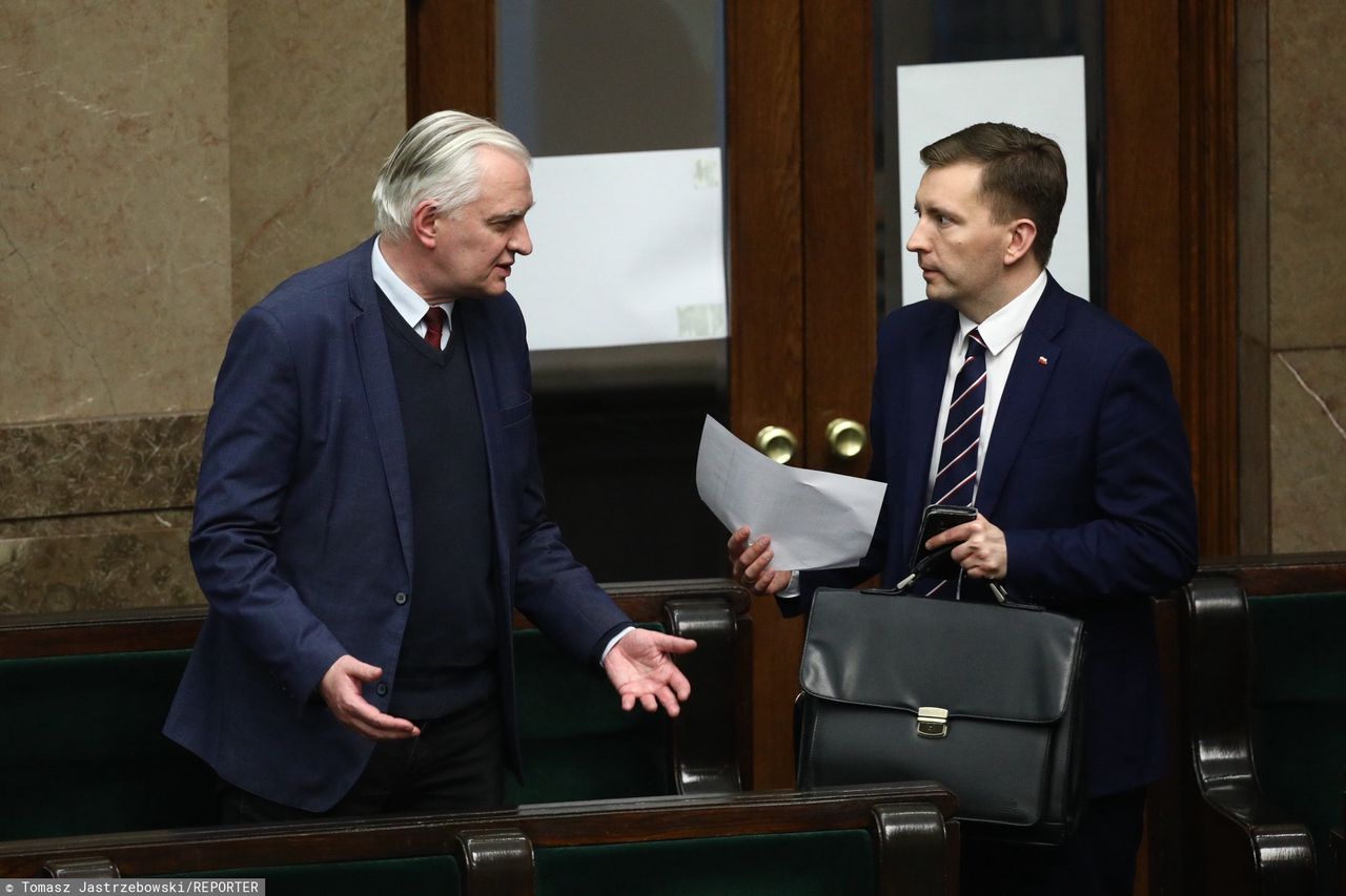 Jarosław Gowin i Łukasz Schreiber w Sejmie