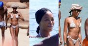 54-letnia Naomi Campbell w bikini chwali się IMPONUJĄCĄ formą podczas wakacji na Sardynii (ZDJĘCIA)