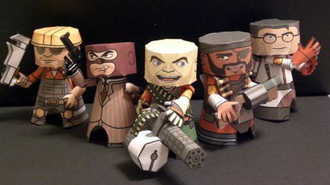 Papierowe figurki bohaterów Team Fortress 2 1
