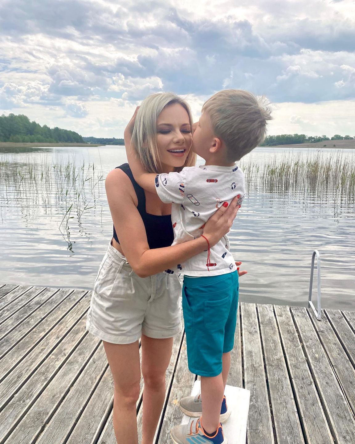Małgorzata Walczak z synem