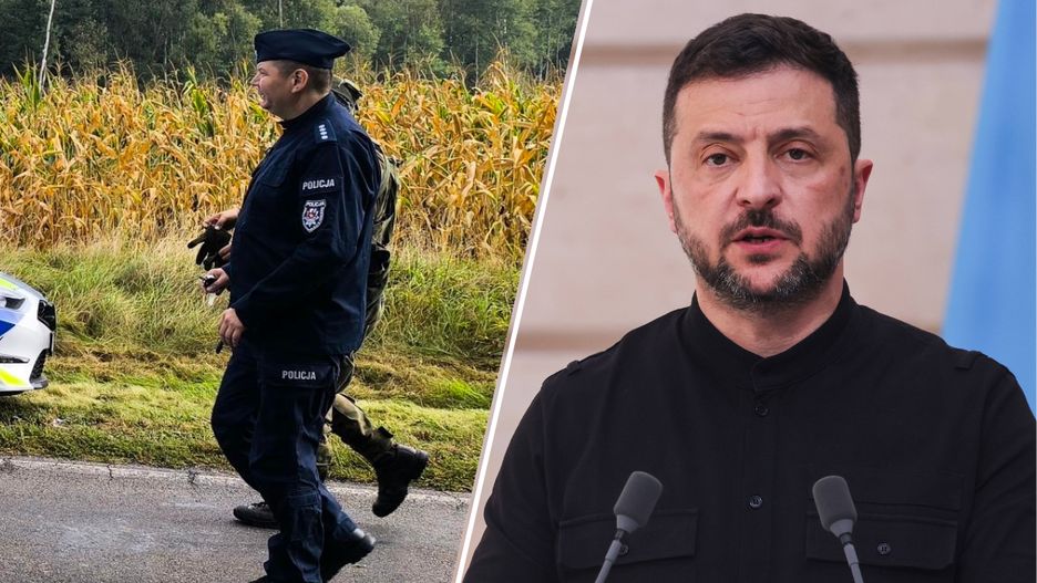 Zełenski o dronach, które spadły w Polsce