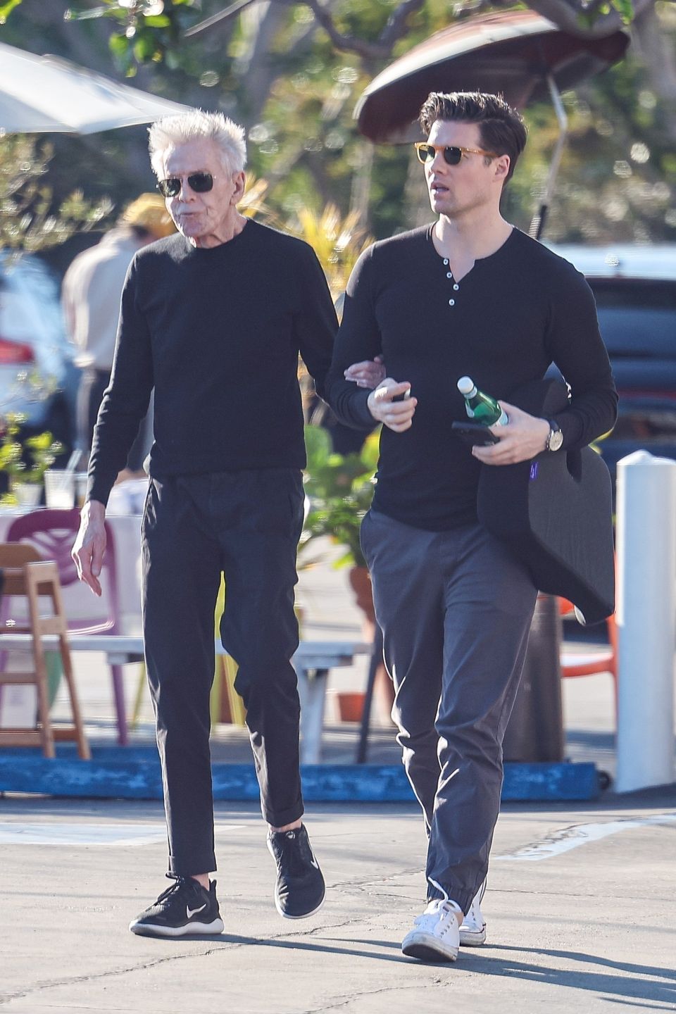 Calvin Klein ze swoim partnerem