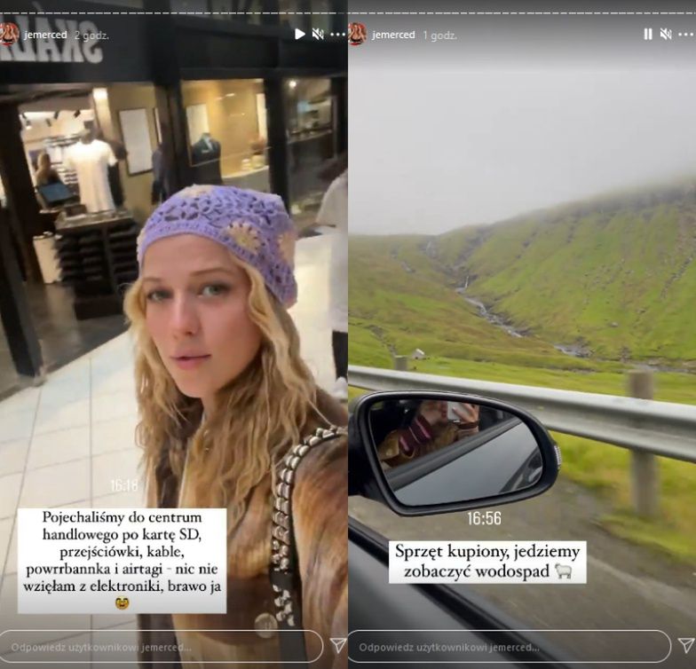 Jessica Mercedes wypoczywa na Wyspach Owczych