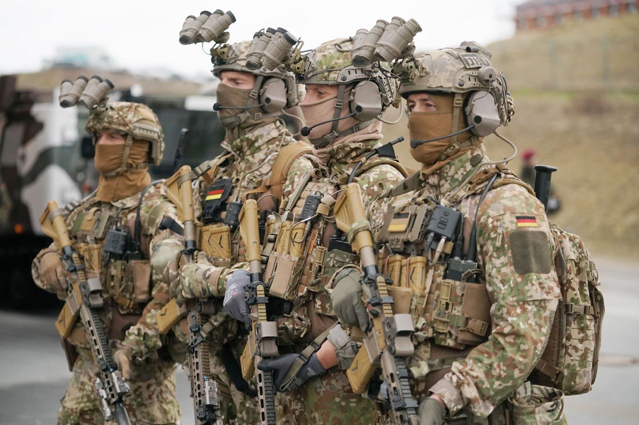 Soldiers of KSK, the elite unit of the Bundeswehr