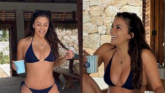 NATURALNA Eva Longoria odsłania wdzięki w kusym bikini. "Najpiękniejsza kobieta na świecie!"