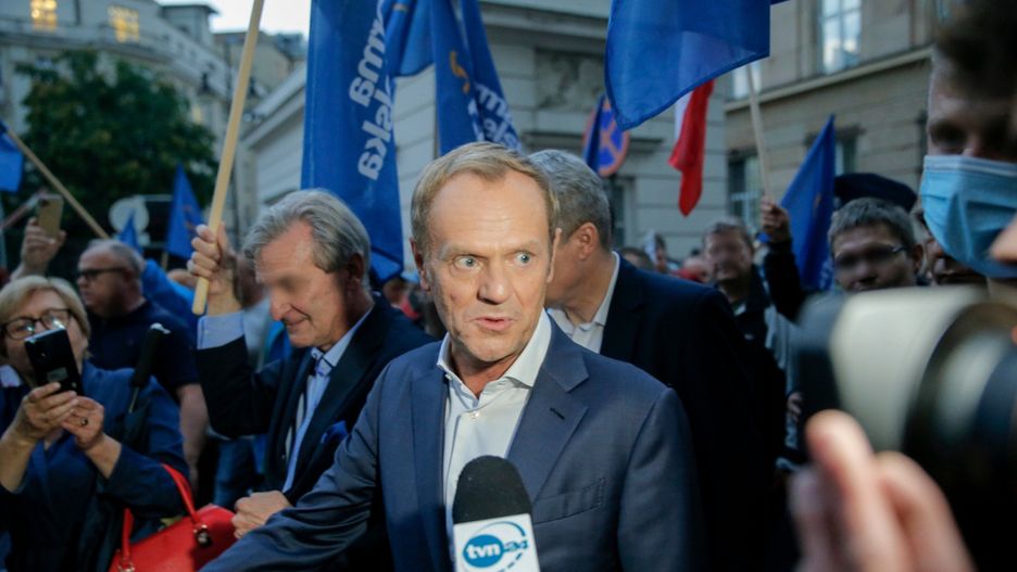 Donald Tusk pokazał swój czas 
