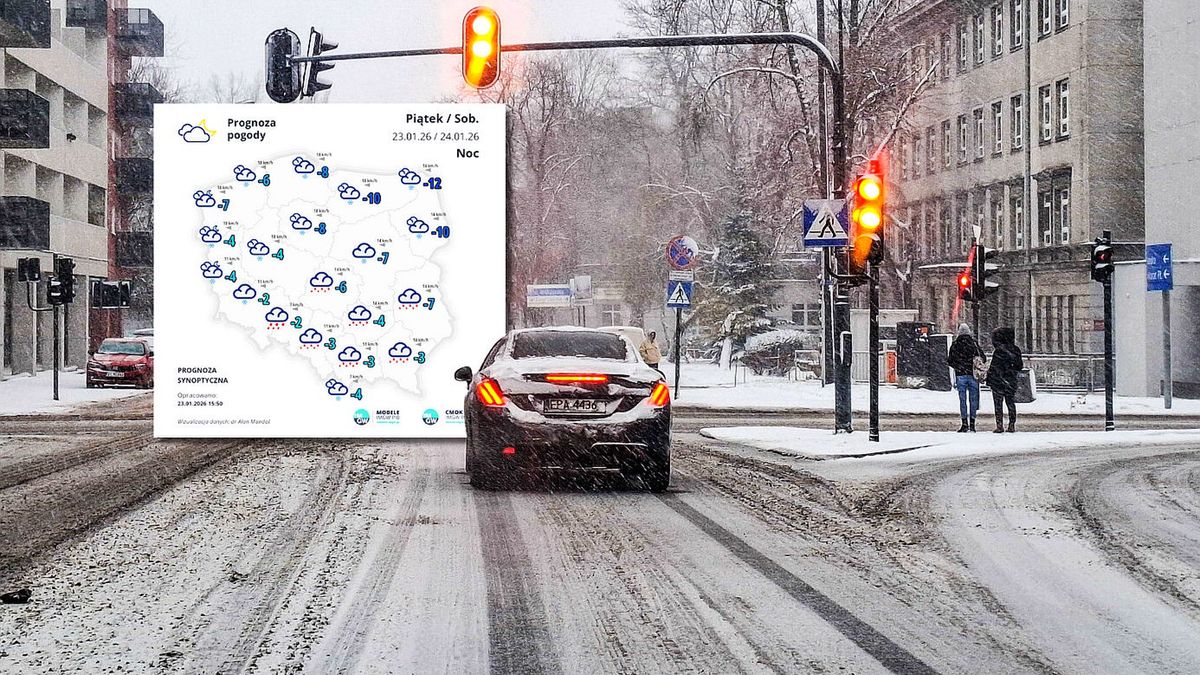 Niebezpieczne warunki na drogach w weekend