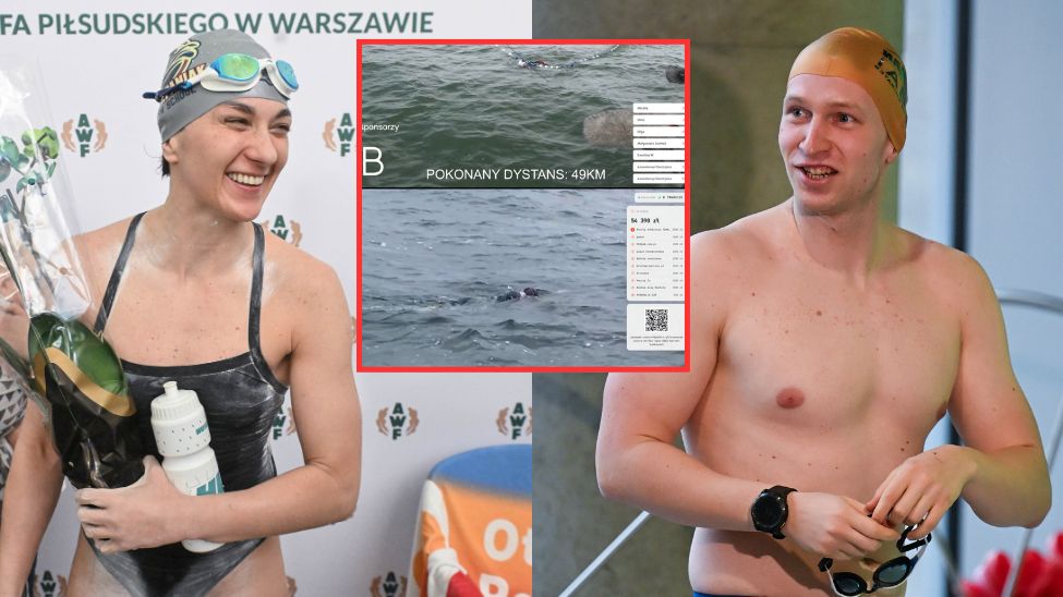 Karolina Szczepaniak i Bartłomiej Kubkowski płyną przez Bałtyk