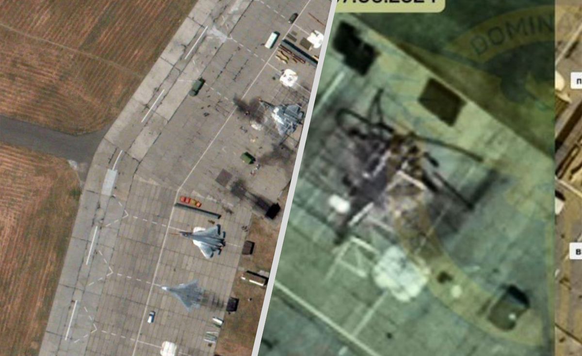 Zdjęcia satelitarne lotniska w Achtubinsku