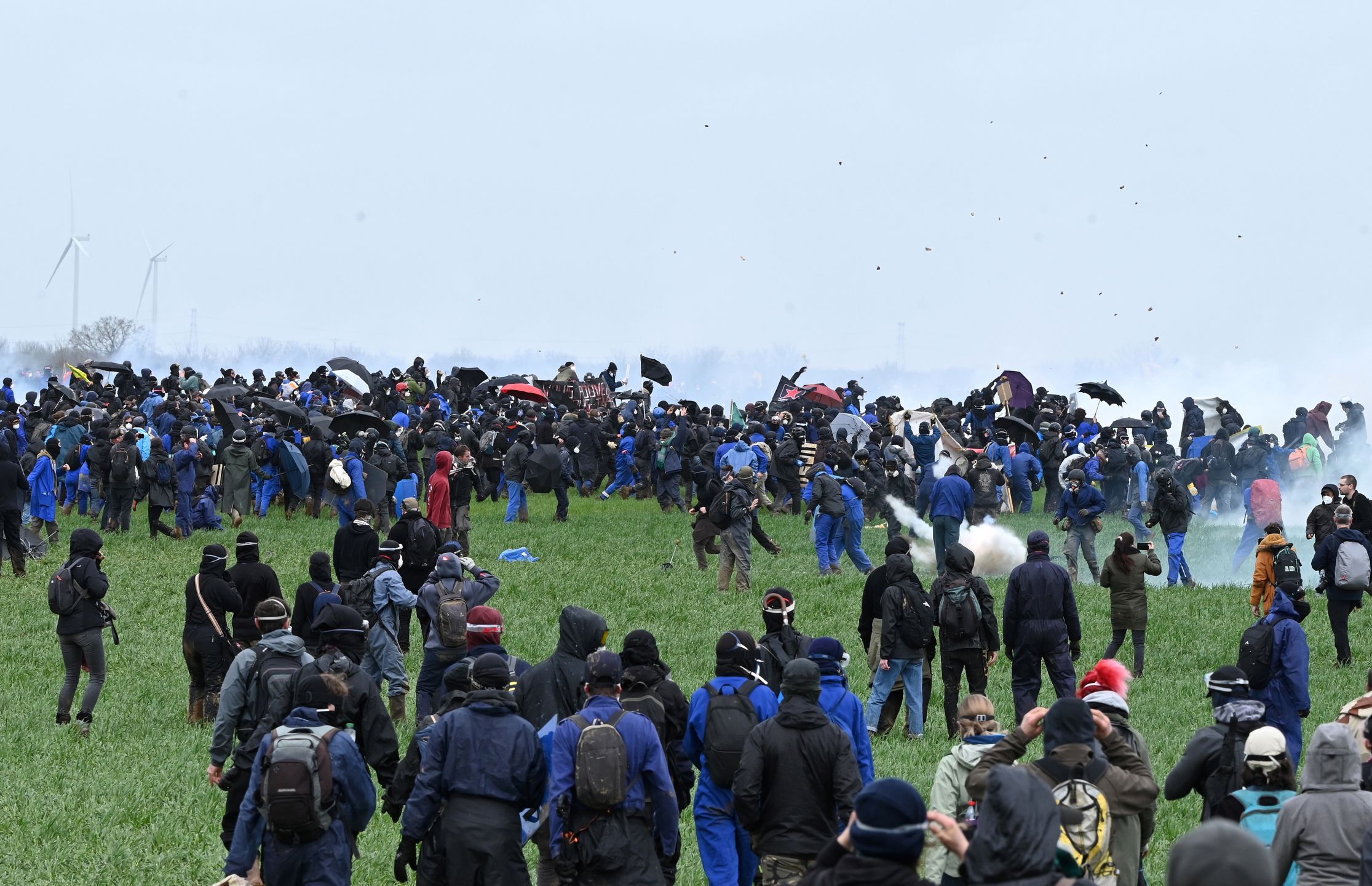 Protest w Sainte-Soline we Francji, 25.03.2023 r.